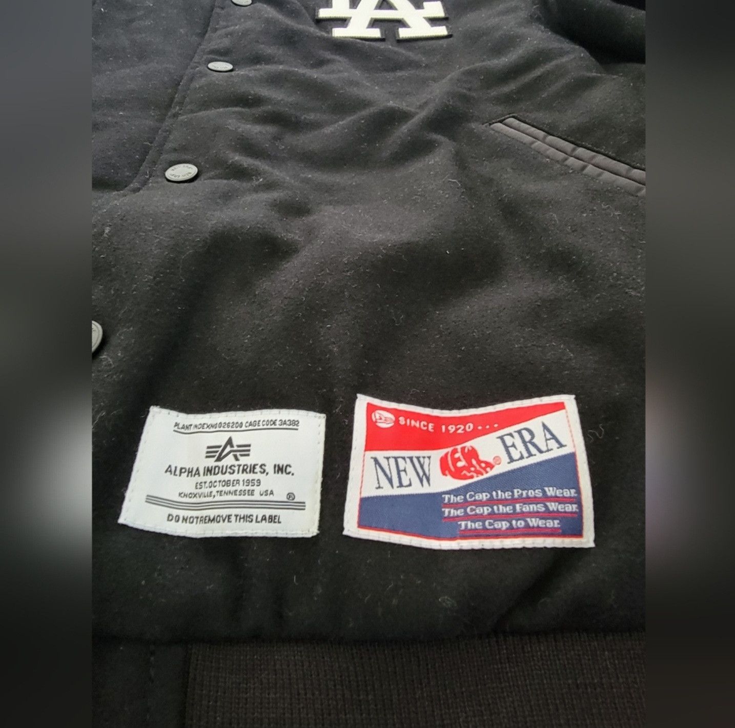 Alpha Industries × New Era LA Dodgers Alpha Industries MA1 Wool Varsity Jacket sz XL Size US XL / EU 56 / 4 - 4 Thumbnail