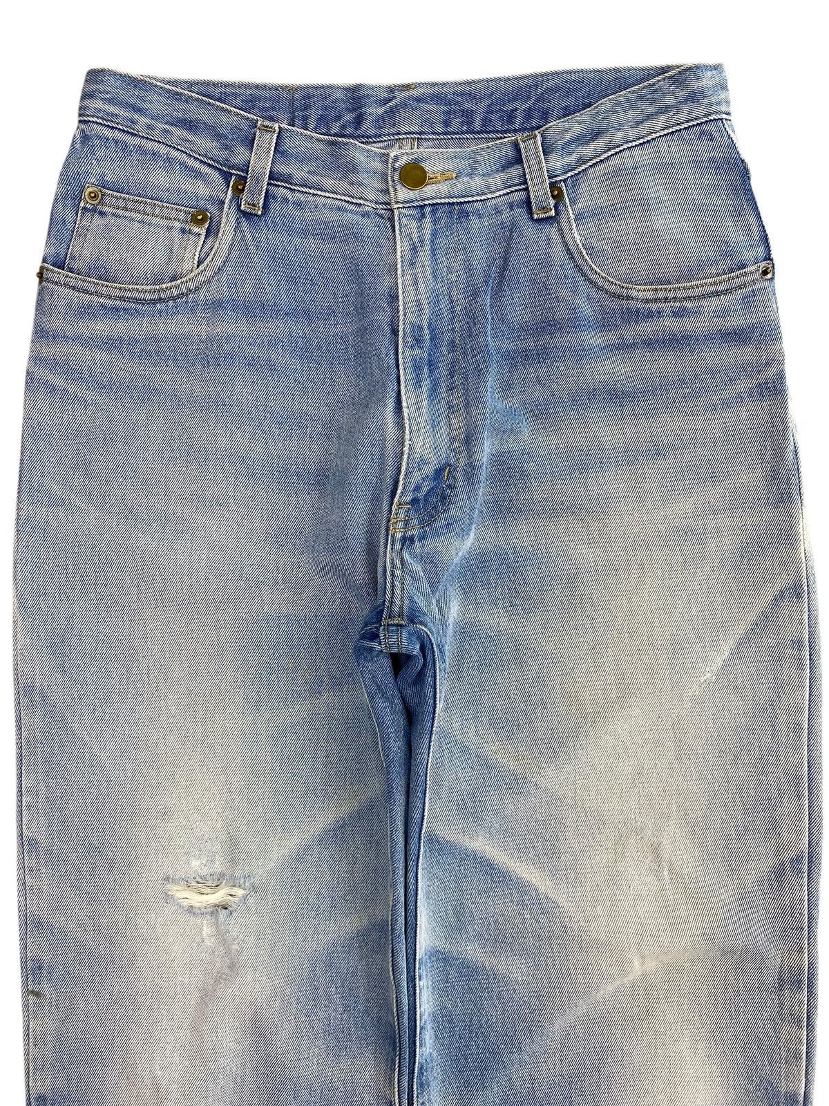 Japanese Brand Japanese Brand Light Wash Distressed Style Straight CutJeans Size US 29 - 2 Thumbnail