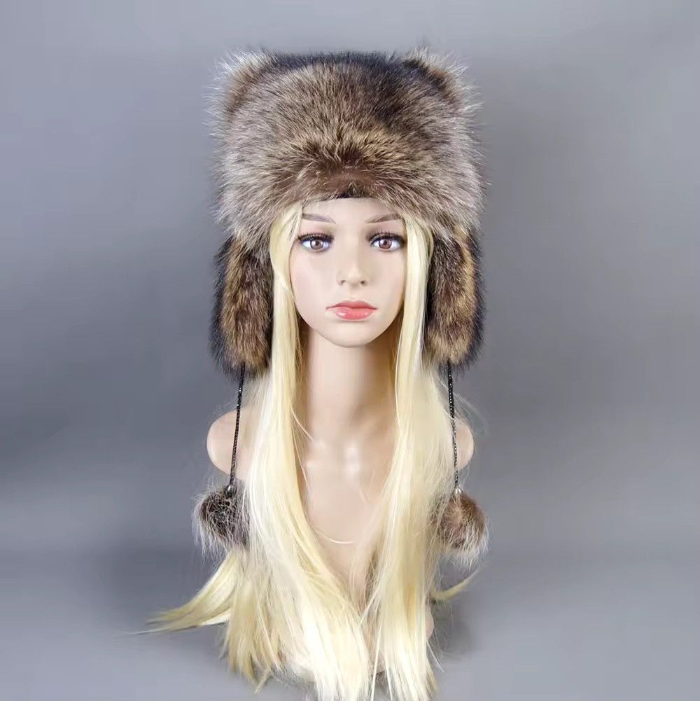 Designer × Other Winter Fur Ear Animal Women’s Hat Size ONE SIZE - 2 Thumbnail