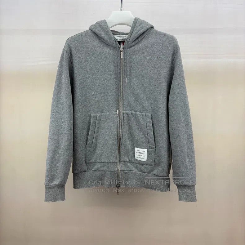 Thom Browne Thom Browne Gray zippered hoodie Size US L / EU 52-54 / 3 - 1 Thumbnail