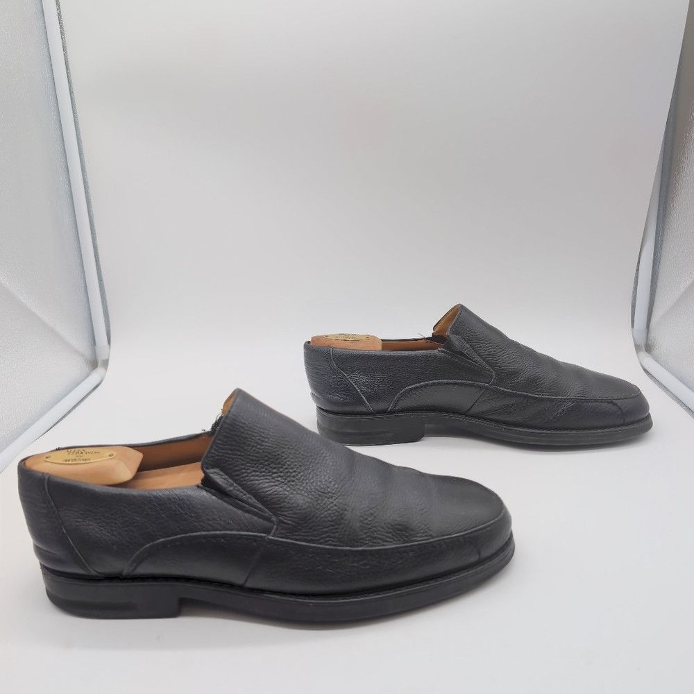 Sandro Moscoloni Sandro Moscoloni Sz 9.5 Black Leather Slip-On Loafers USA Size US 9.5 / EU 42-43 - 5 Thumbnail