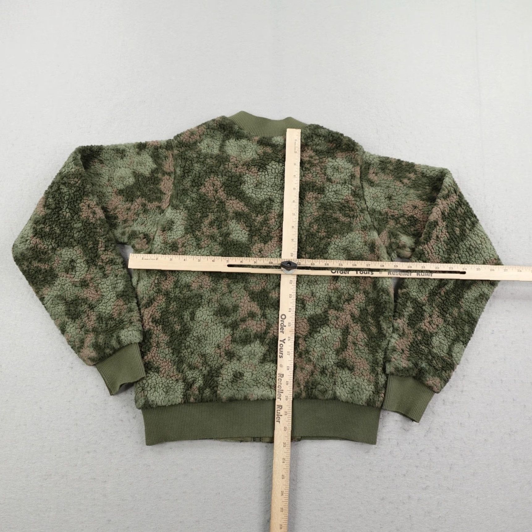 Prana Prana Jacket Womens Medium Green Camo Sherpa Fleece Bomber Full Zip Up Coat Pockets Womens Size M / US 6-8 / IT 42-44 - 4 Thumbnail