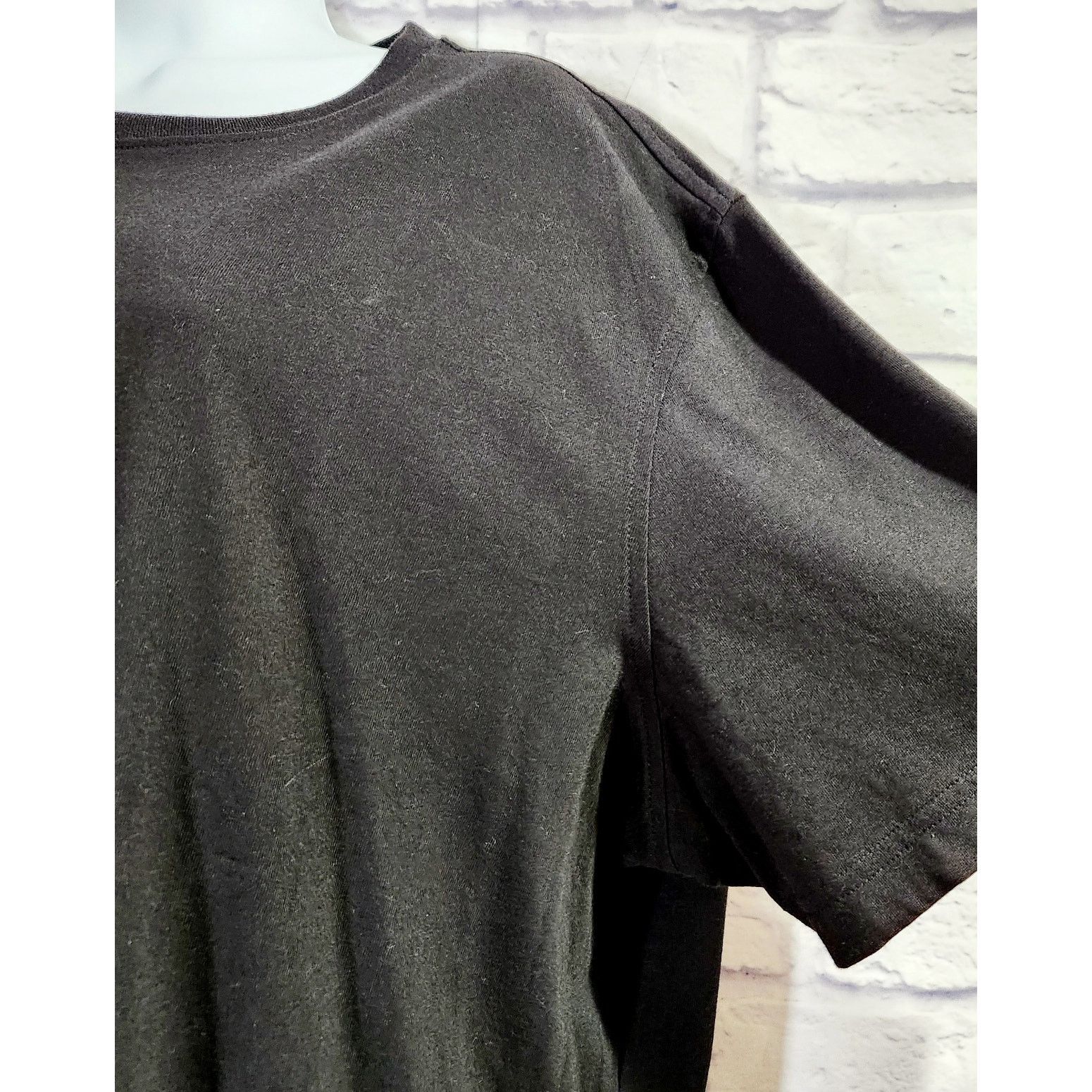 Croft & Barrow Croft & Barrow Black Short Sleeve Crew Neck Top XL NWOT Soft Size XL / US 12-14 / IT 48-50 - 2 Thumbnail