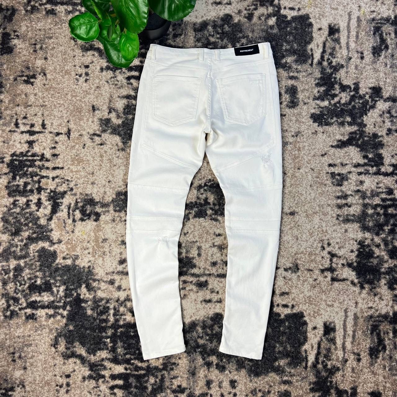 Represent Clo. Represent White Denim Slim Fit Jeans Streetwear Style Size US 32 / EU 48 - 2 Thumbnail