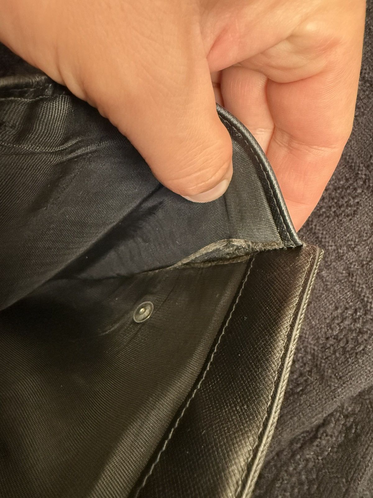 Prada PRADA Milano Unisex Nylon/Leather Wallet Made In Italy Size ONE SIZE - 13 Thumbnail