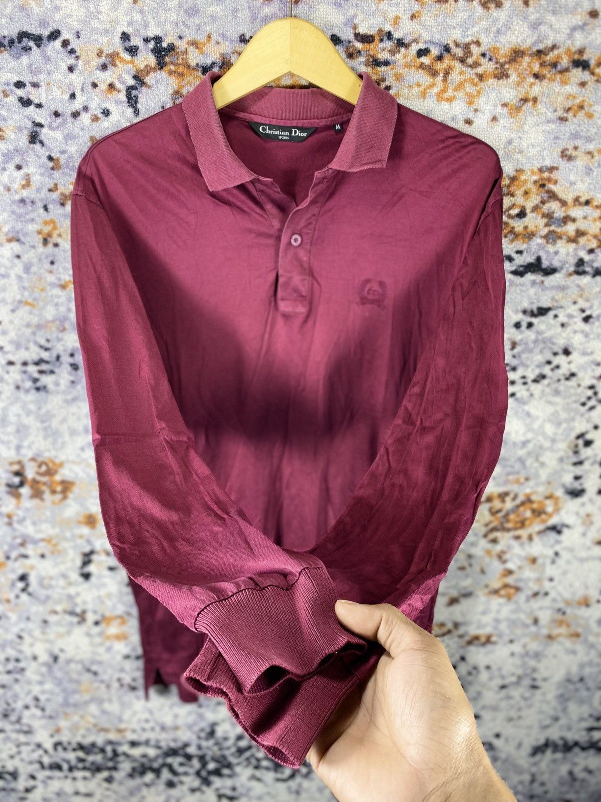 Christian Dior Monsieur × Designer × Vintage VINTAGE 90'S CRISTIAN DIOR SPORT LONGSLEEVE POLO T SHIRT Size US M / EU 48-50 / 2 - 3 Thumbnail