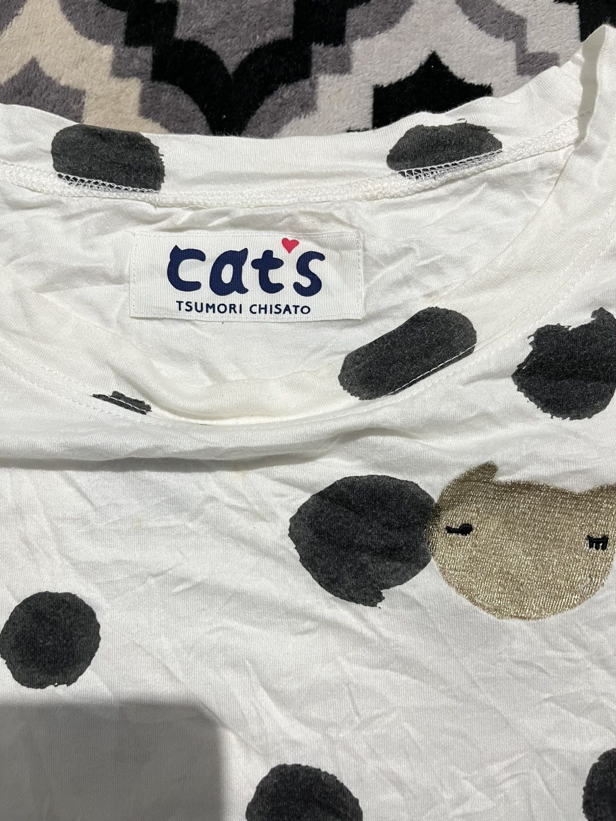 Tsumori Chisato Tsumori chisato issey miyake cats polkadot tshirt Size XS / US 0-2 / IT 36-38 - 4 Thumbnail