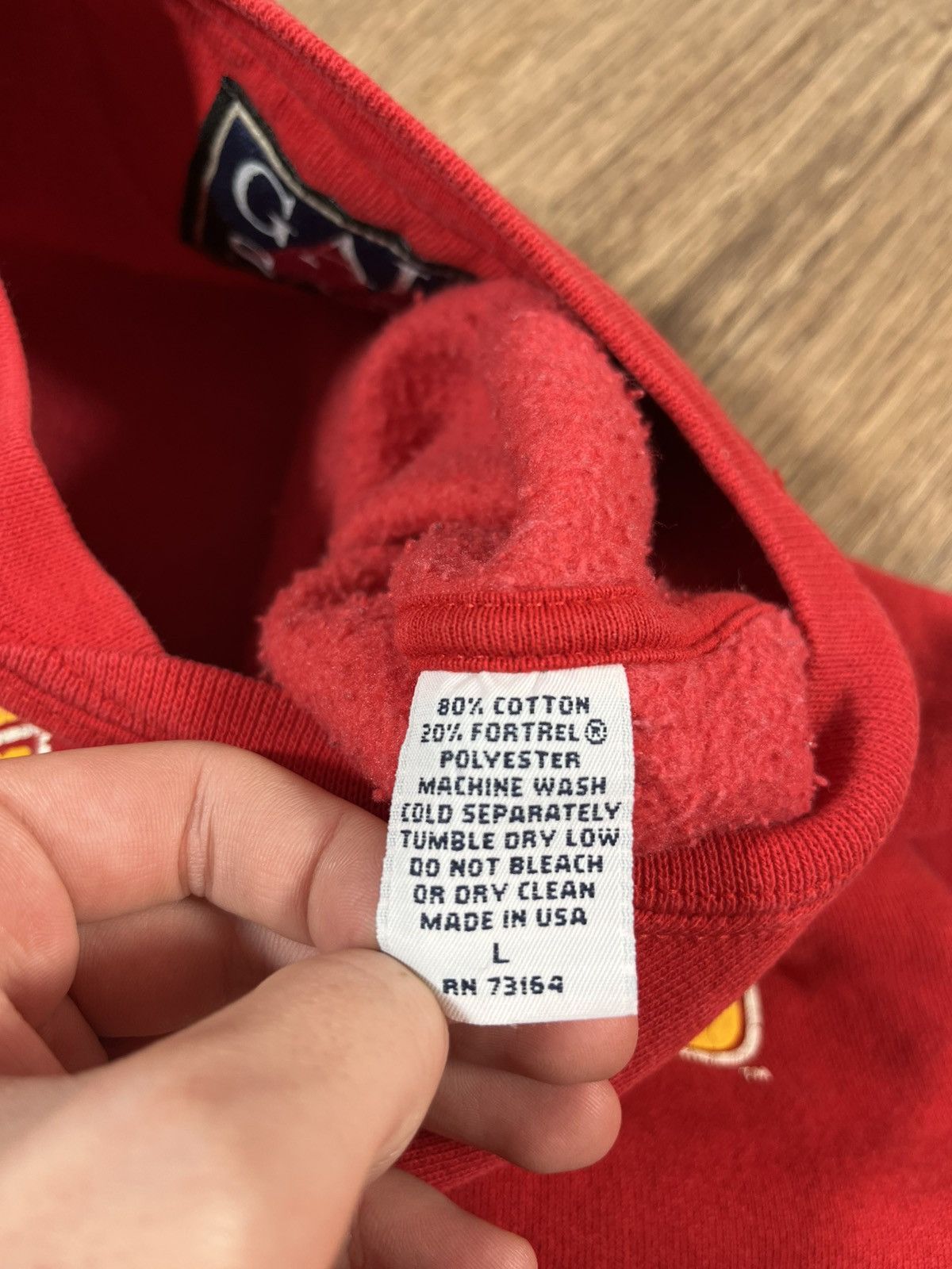 Vintage Vintage 1995NFLP Kansas City Chiefs Sweatshirt Size US L / EU 52-54 / 3 - 7 Thumbnail