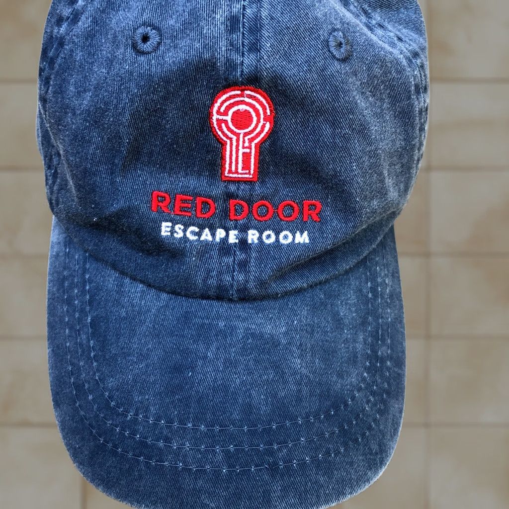 Vintage FAHRENHEIT Baseball Hat Men's Blue Adjustable Red Door Escape Room Dad Cap One Size Mens Size ONE SIZE - 1 Thumbnail
