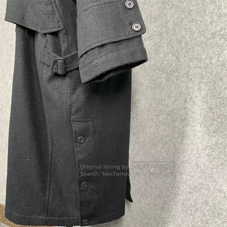 Y's Y's Irregular runway style fake two-piece Cape long wool c Size US XXL / EU 58 / 5 - 3 Thumbnail