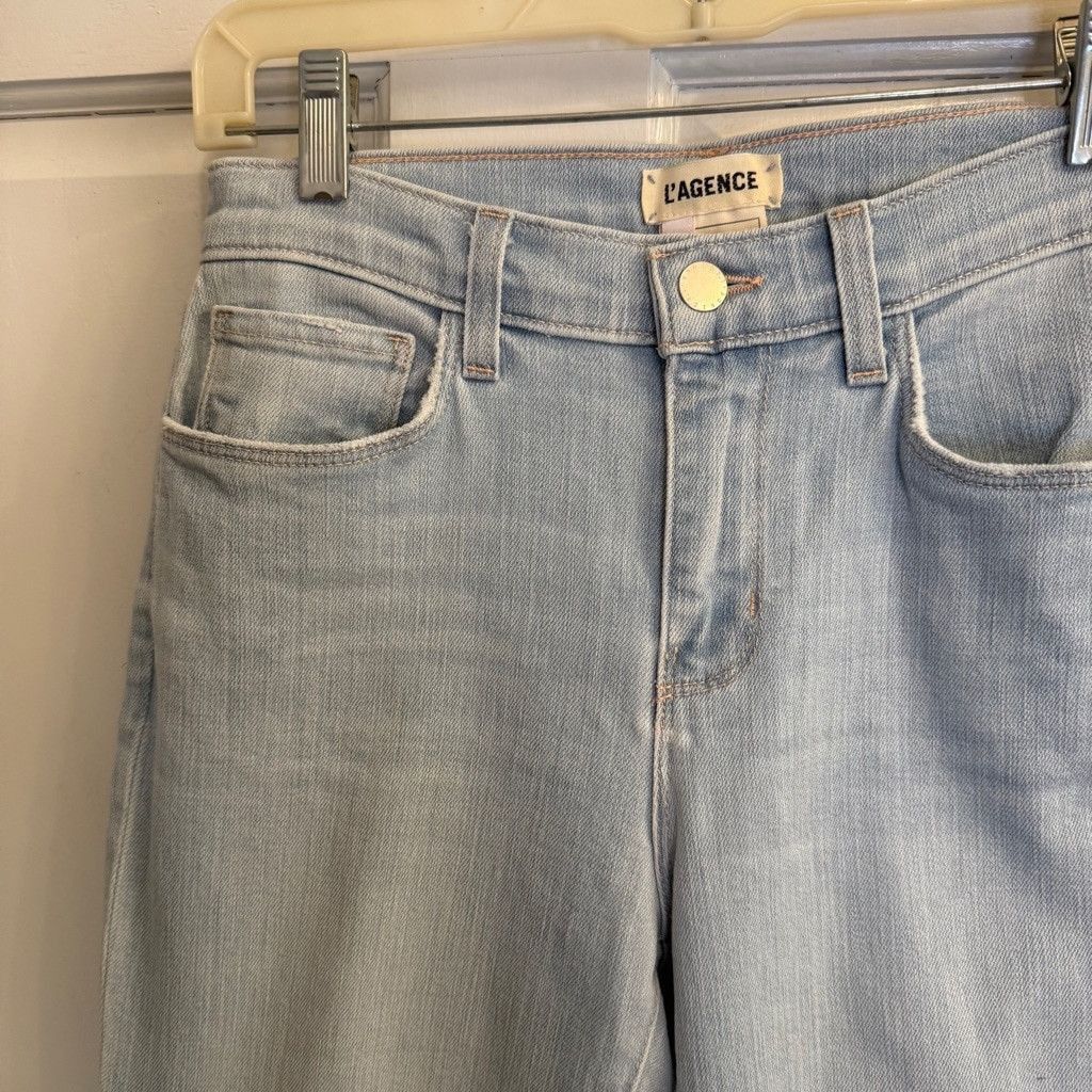 L'AGENCE Women's L'AGENCE Jeans, Size 25, Light Blue Size 25" / US 0 / IT 36 - 3 Thumbnail