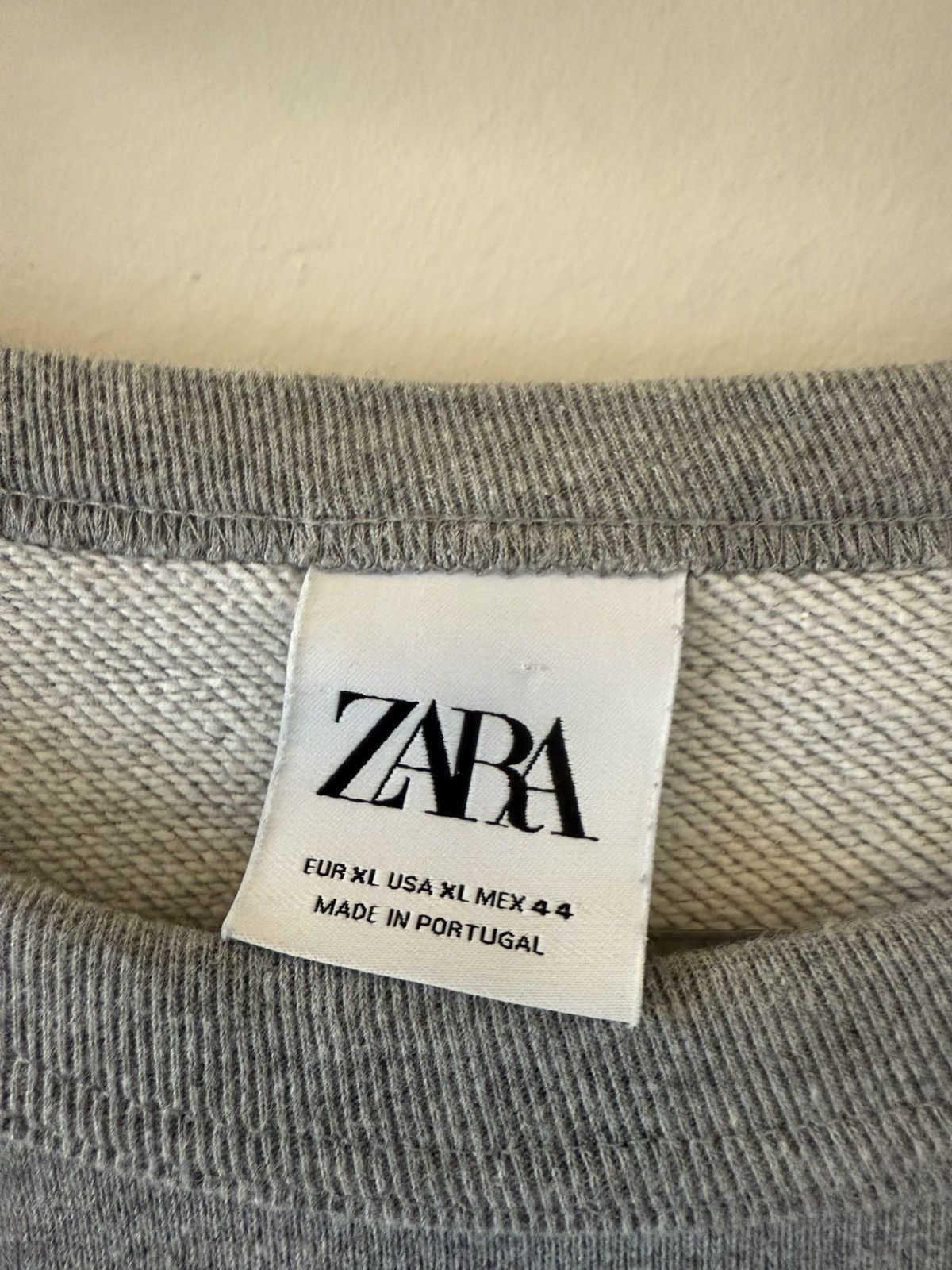 Zara Zara Men's Grey Crewneck Sweater Size US XL / EU 56 / 4 - 4 Thumbnail