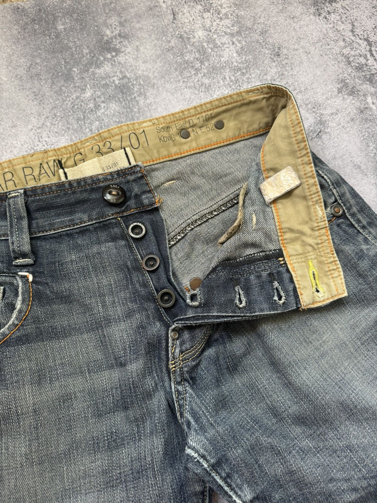 G-Star G-Star Raw 3301 Denim Jeans Faded Grey Size US 31 - 13 Thumbnail
