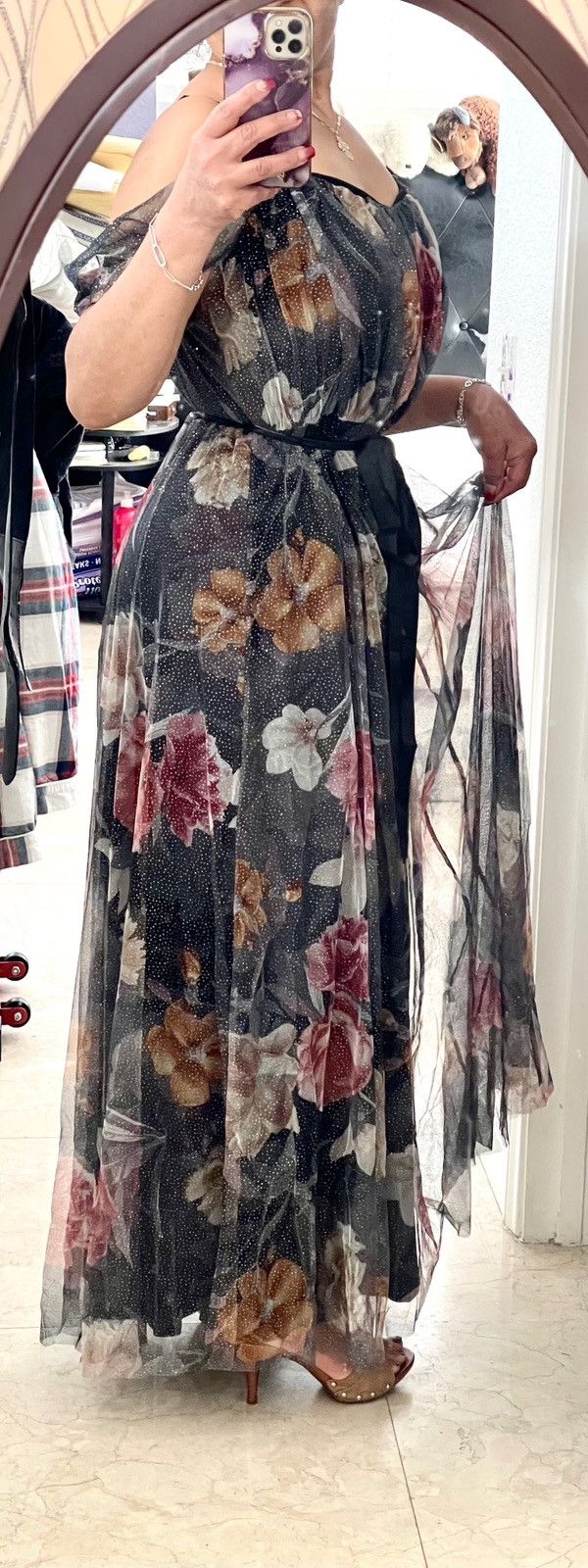 Other Formal & Beautiful Floral Maxi Dress Size XL / US 12-14 / IT 48-50 - 4 Thumbnail