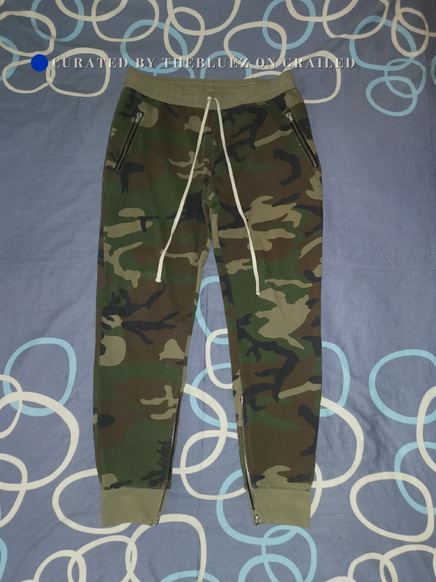 Fear of God Fog Camouflage Zipper Sweatpants Size US 32 / EU 48 - 1 Thumbnail