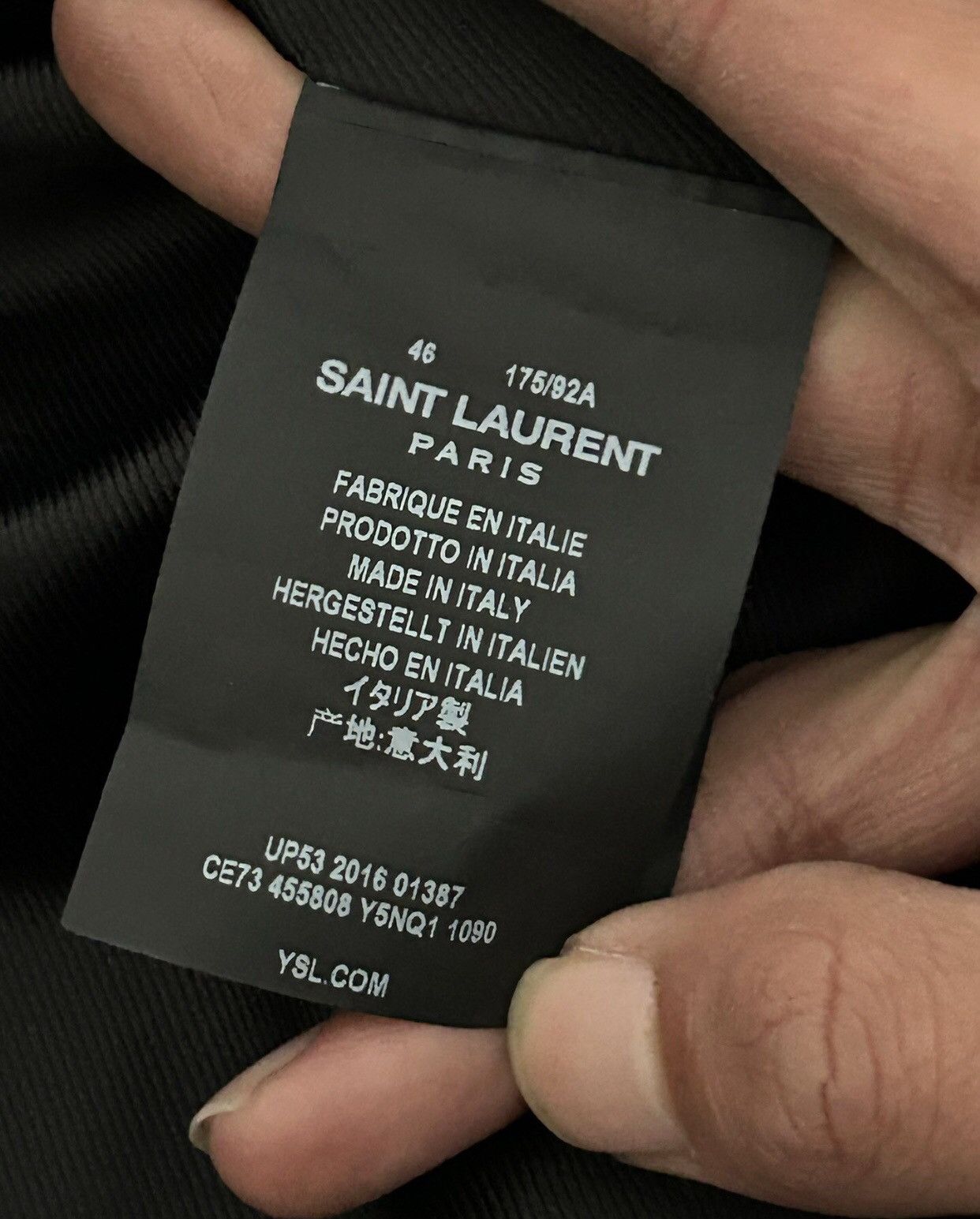 Saint Laurent Paris Saint Laurent 16fw full leather black baseball jacket Size US M / EU 48-50 / 2 - 3 Thumbnail
