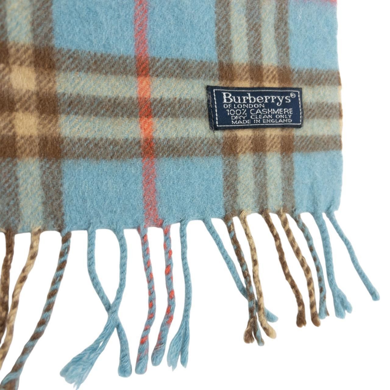 Burberry Vintage Burberry Nova Check Tassel Scarf Size ONE SIZE - 5 Thumbnail