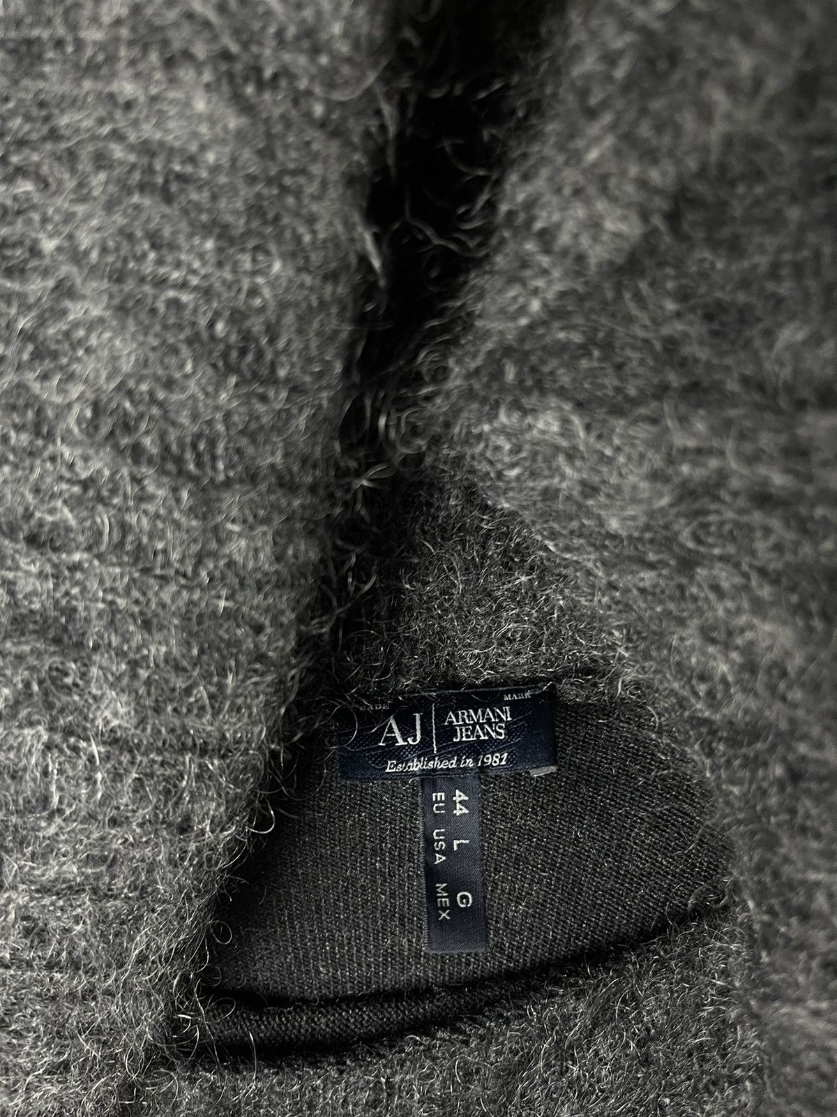 Armani Armani Jeans AJ Knit Sweater Dress Cowl Neck Mohair Blend Size M / US 6-8 / IT 42-44 - 14 Thumbnail