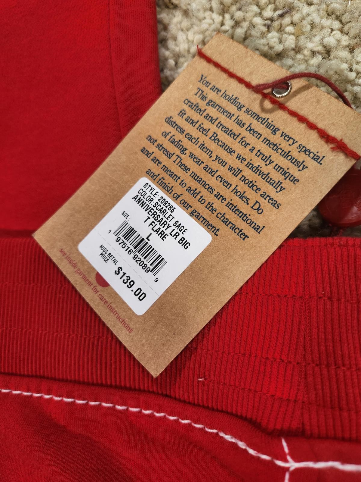 True Religion NEW True Religion Pull-On Flare Jeans Red Anniversary Large Size 36" / US 14 / IT 50 - 2 Thumbnail