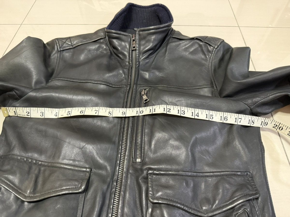 Ships Jet Blue SHIPS JET BLUE Sheepskin Leather Jacket Size US M / EU 48-50 / 2 - 4 Thumbnail