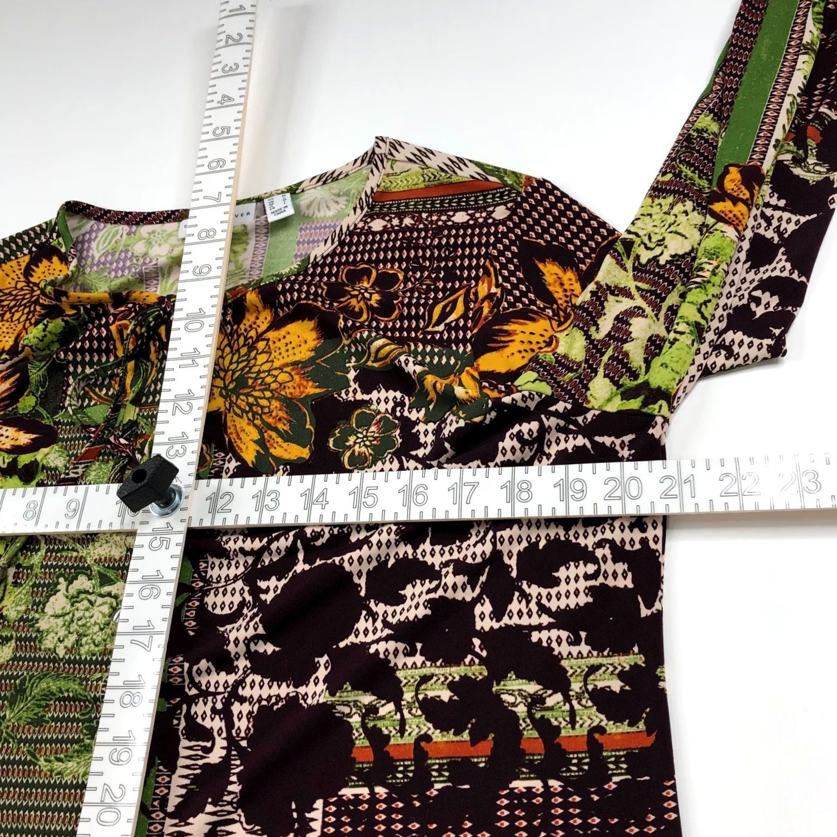 Vintage Susan Graver Blouse Long Sleeve Pullover Top All Over Print Brown Womens M Size M / US 6-8 / IT 42-44 - 5 Thumbnail
