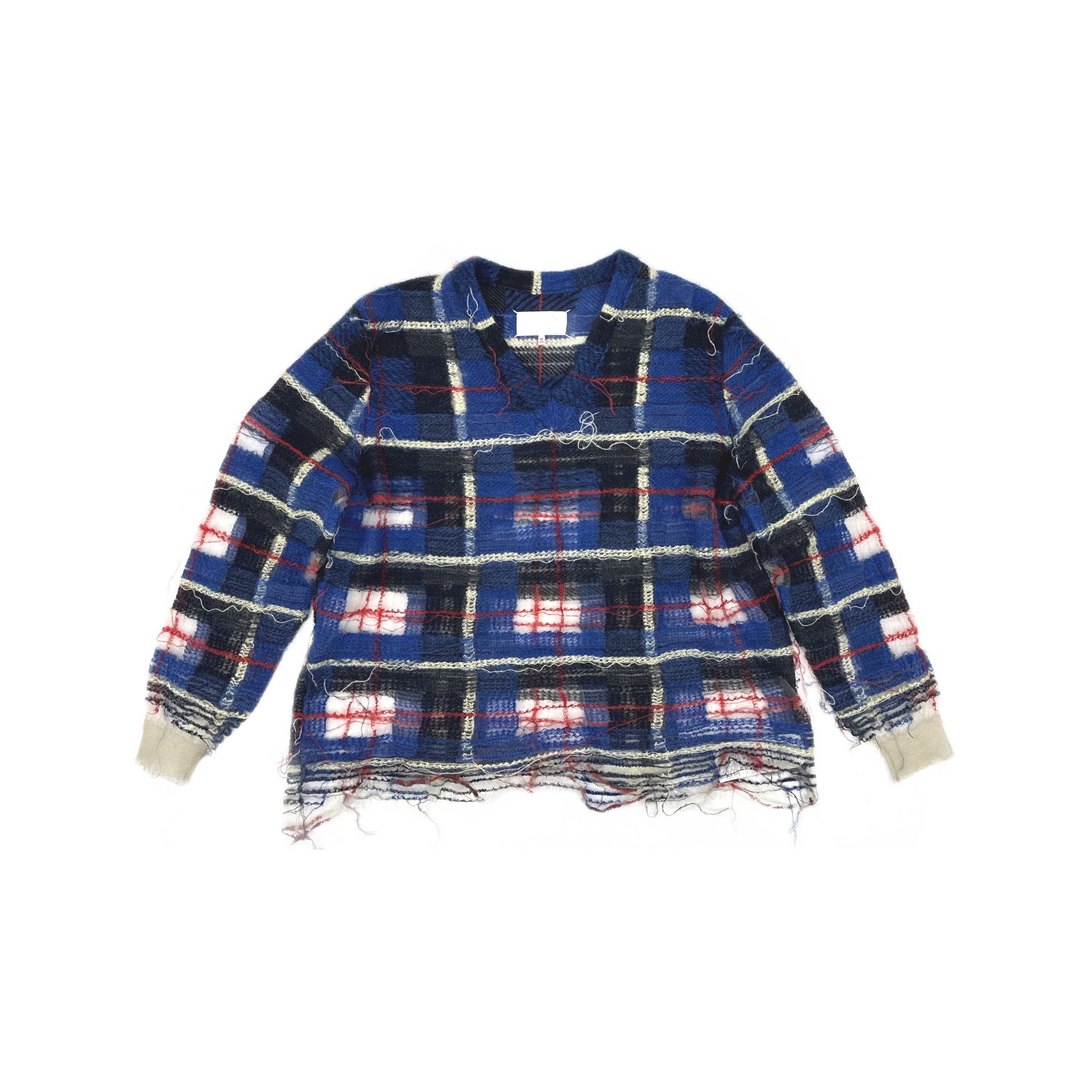 Maison Margiela Maison Margiela Plaid Mohair Sweater Size S Size US S / EU 44-46 / 1 - 1 Thumbnail