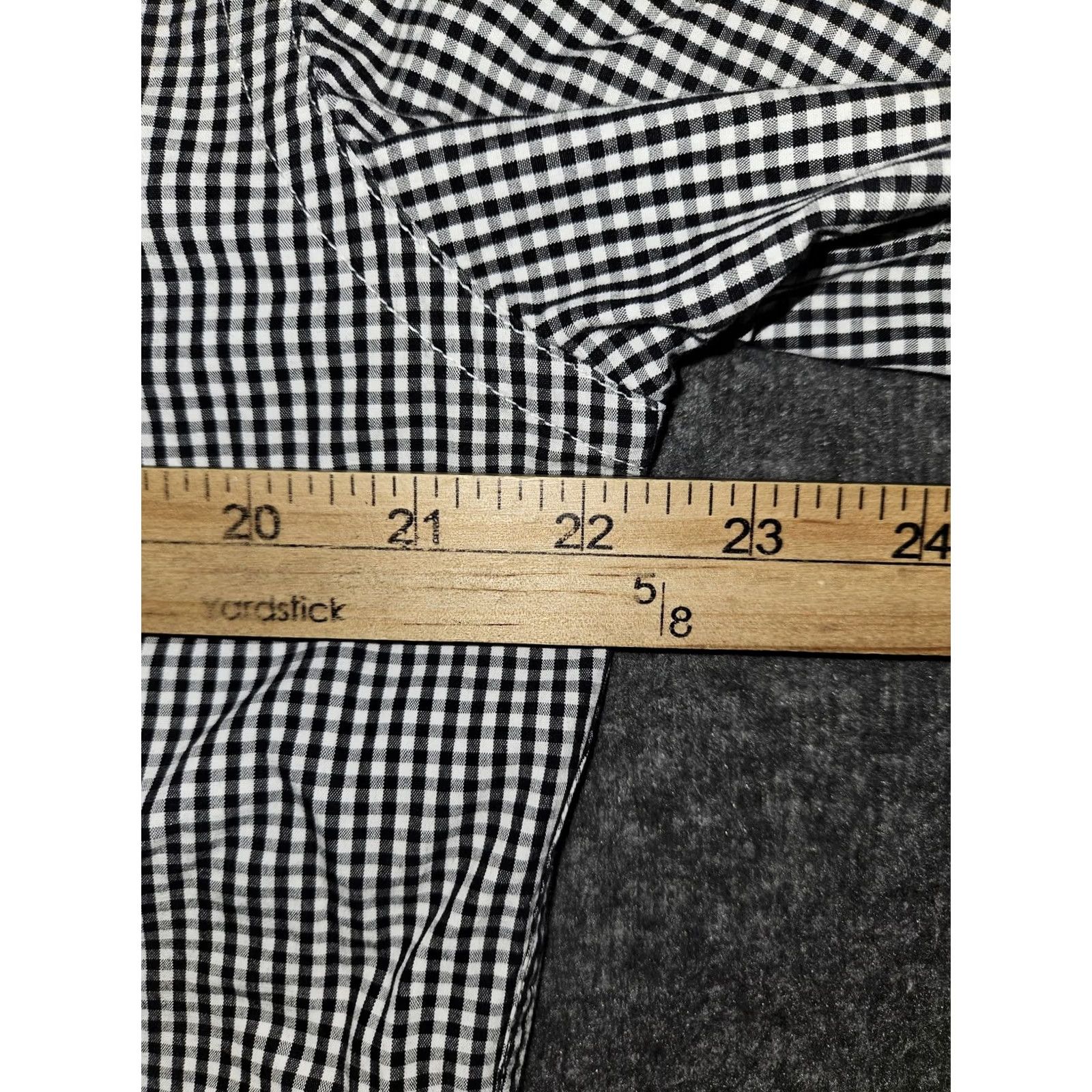 Tommy Hilfiger Tommy Hilfiger Shirt Mens Medium Gingham Check Button Down Classic Black White Size US M / EU 48-50 / 2 - 3 Thumbnail