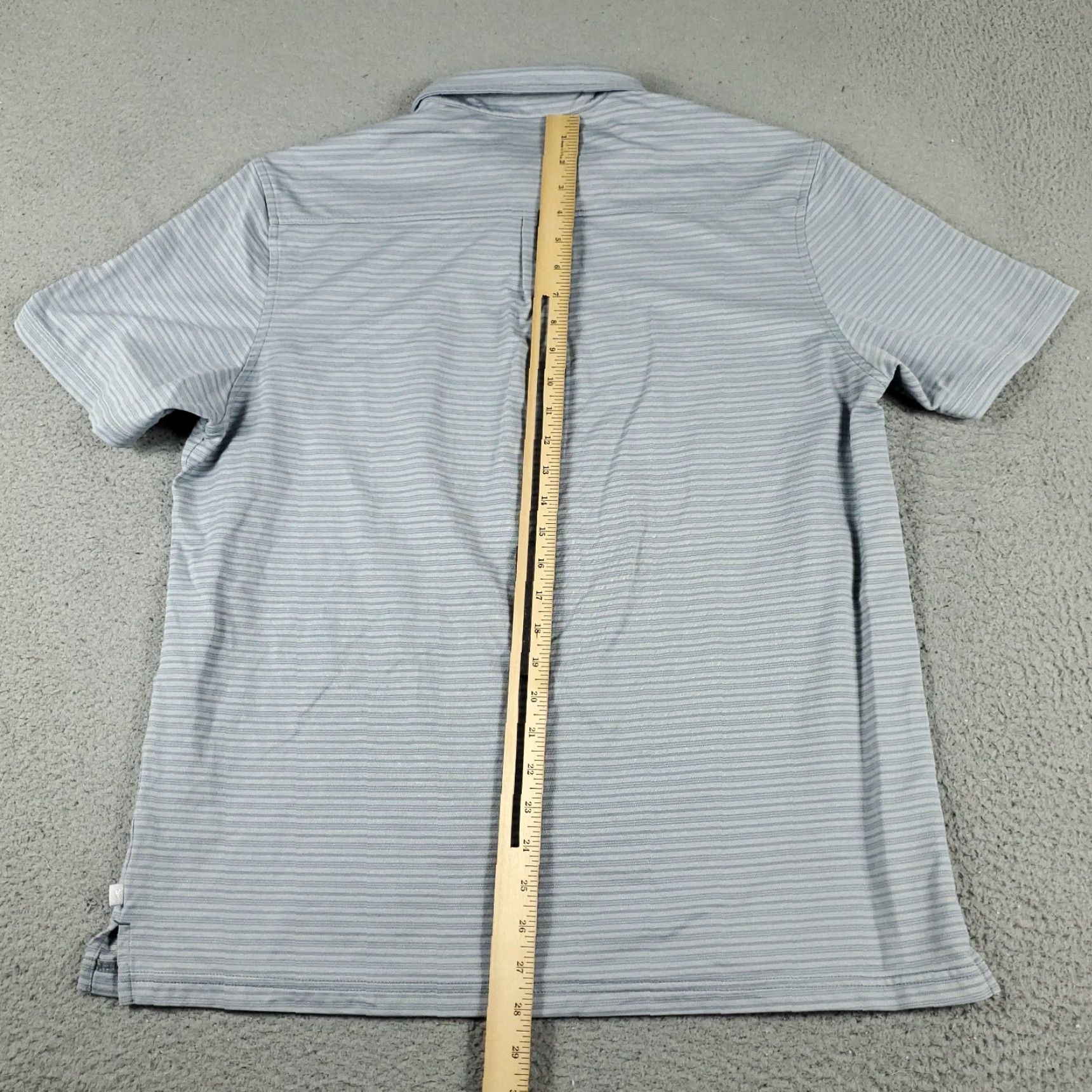 Tommy Bahama Tommy Bahama Gray Striped Polo Shirt Men’s Large Short Sleeve Casual Activewear Size US L / EU 52-54 / 3 - 5 Thumbnail