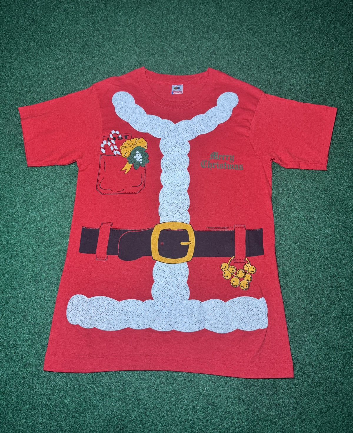 Vintage Vintage 80s 90s Christmas Medium Santa Claus 19x30 T Shirt Size US M / EU 48-50 / 2 - 1 Thumbnail