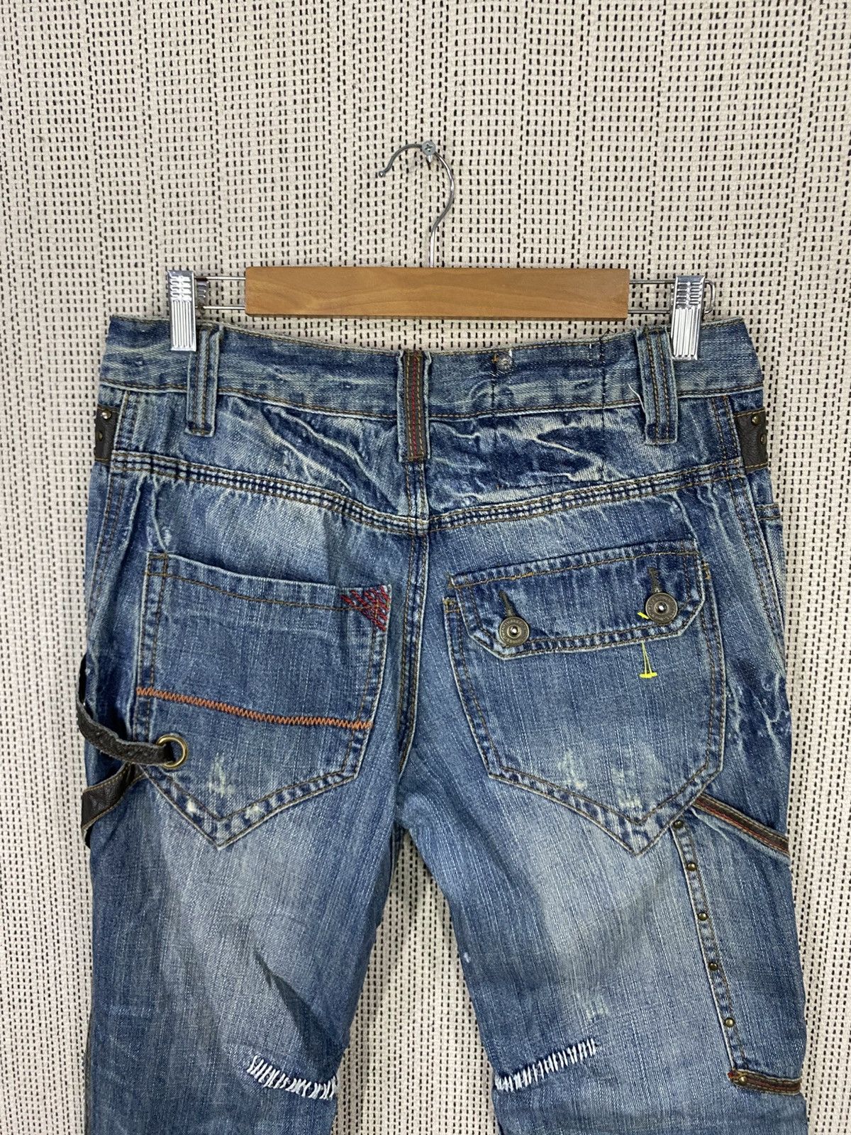 Japanese Brand Japanase brand punk denim multipocket very rare Size US 31 - 9 Thumbnail