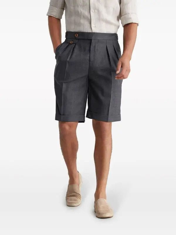 Brunello Cucinelli Bermuda Shorts in Medium Grey Size US 32 / EU 48 - 1 Thumbnail