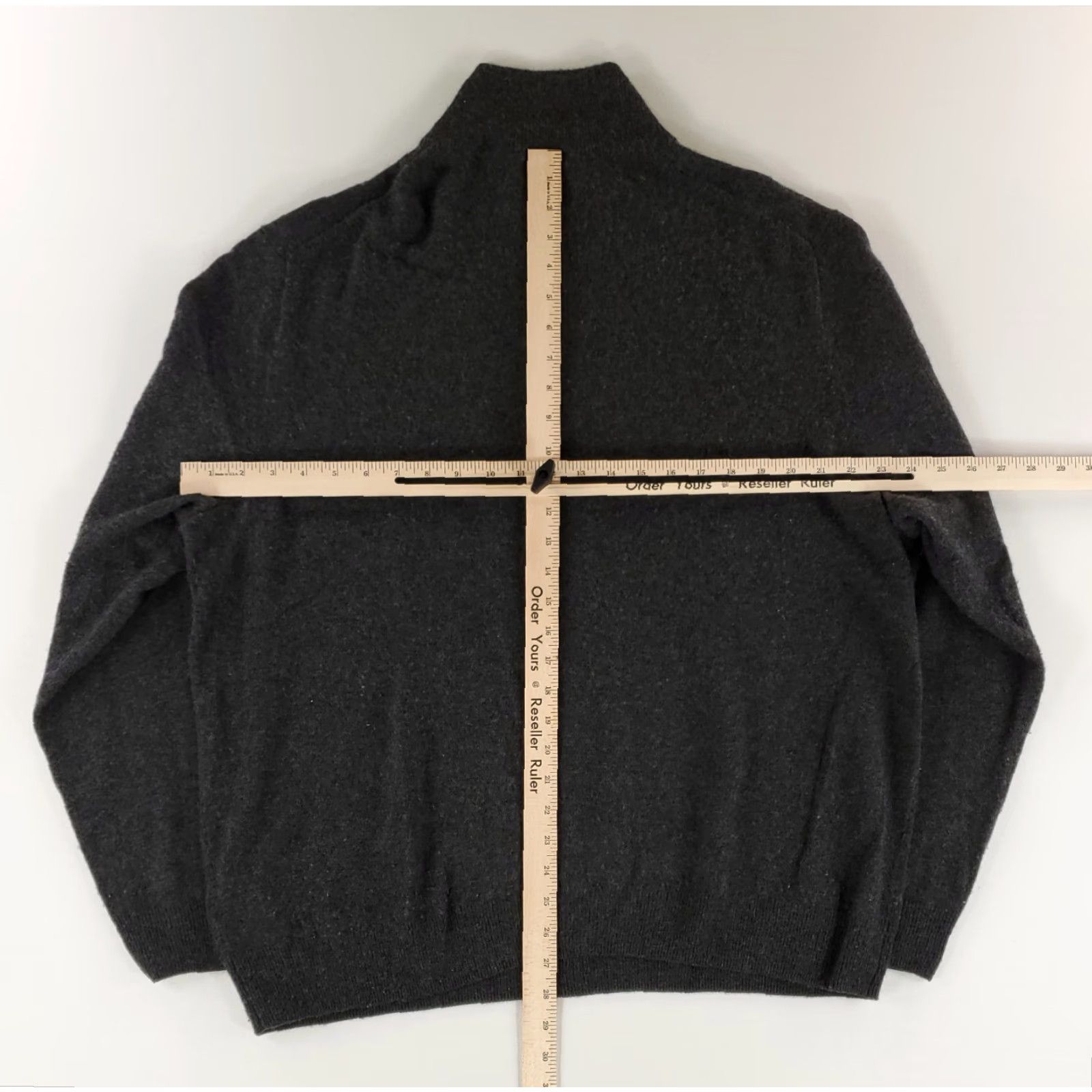 J.Crew J. Crew 100% Cashmere 1/4 Zip Sweater Gray Long Sleeve Mens XXL Pullover Casual Moth Damage Spot Pilling Size US XXL / EU 58 / 5 - 7 Thumbnail