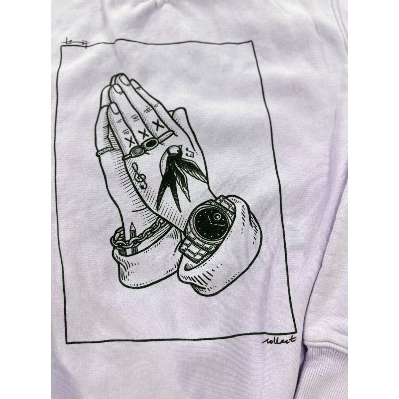 Vintage Collect The Label Sweatshirt Adult Medium Purple Graphic Print Pullover Crew Neck Cotton Fleece Mens Size US M / EU 48-50 / 2 - 5 Thumbnail