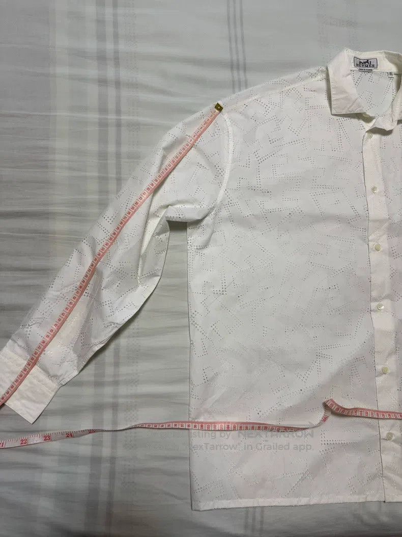 Hermes Hermes Shirt with special process fabric, hollow, light an Size US XXS / EU 40 - 6 Thumbnail