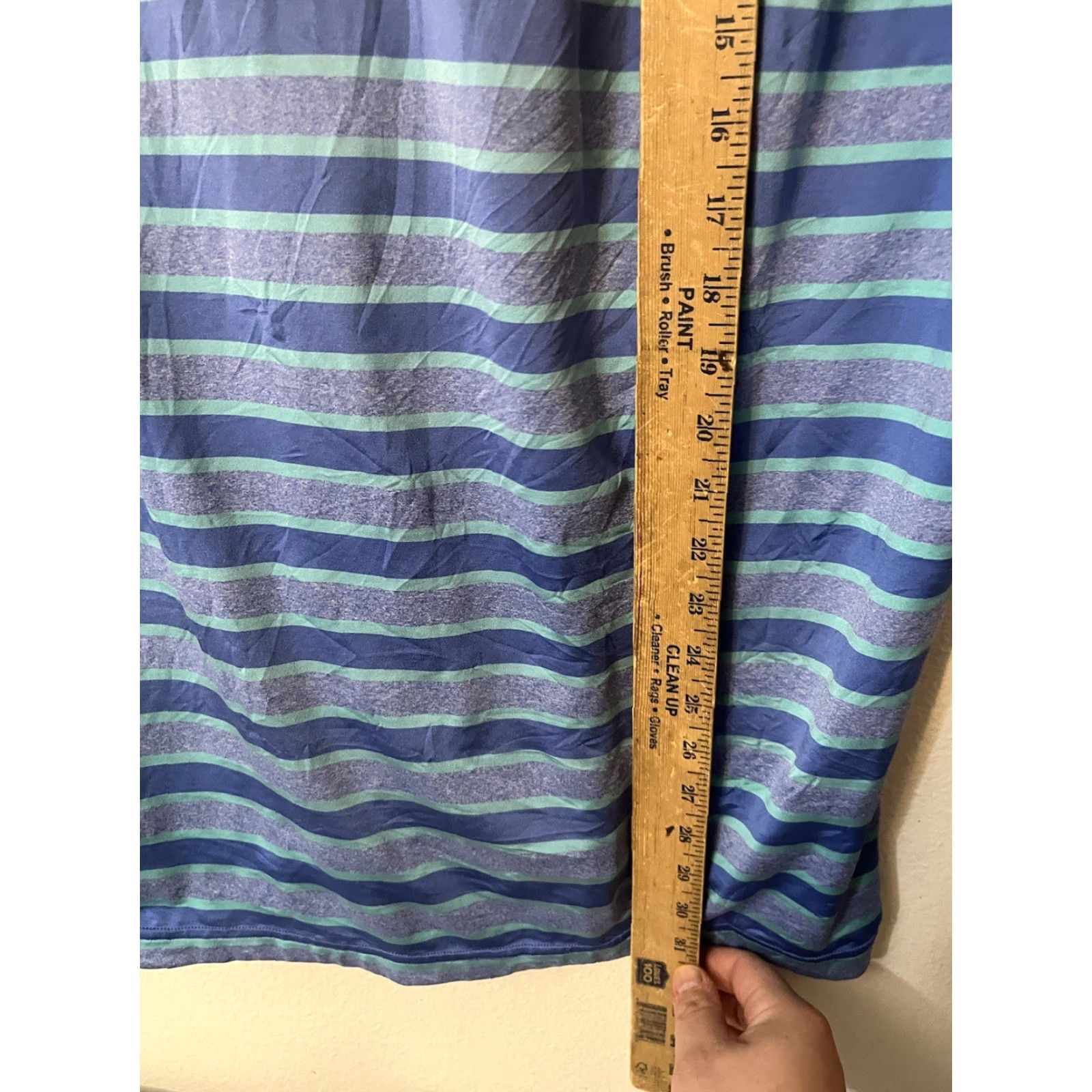 Under Armour UNDER ARMOUR Polo Shirt M Mens Blue 3 Button Short Sleeve Striped HeatGear Vintage Dessert Pines Size US M / EU 48-50 / 2 - 5 Thumbnail
