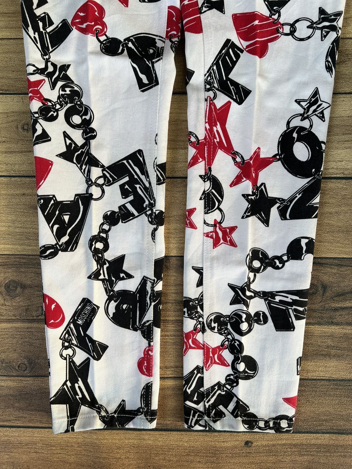 Moschino Moschino hanging ring full print pants Size 28" / US 6 / IT 42 - 3 Thumbnail