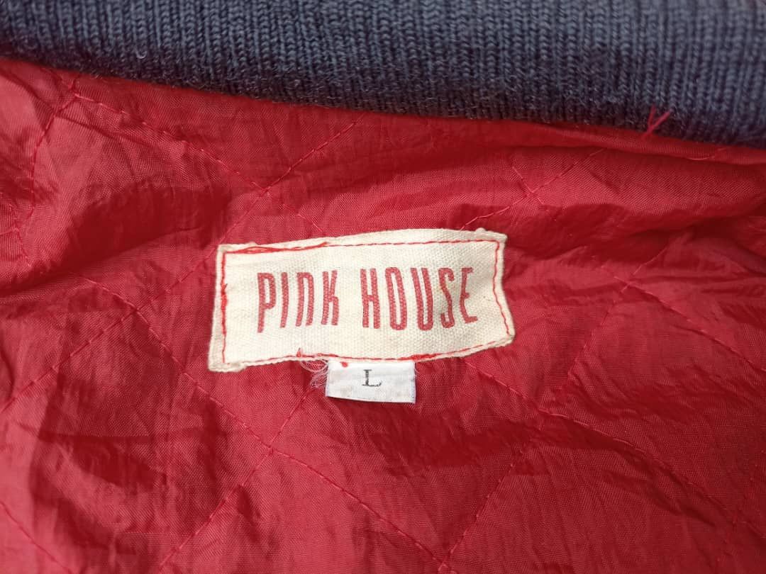 Pink House Vintage Pink House Varsity Leather Sleeves Size US L / EU 52-54 / 3 - 11 Thumbnail
