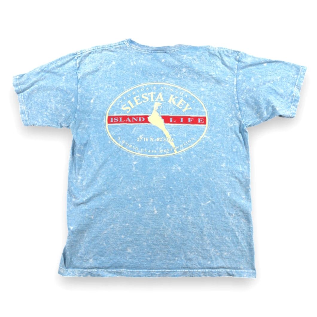 Vintage VINTAGE Florida Keys Shirt Adult MEDIUM Blue Acid Wash Siesta Island USA 90s Size US M / EU 48-50 / 2 - 2 Thumbnail