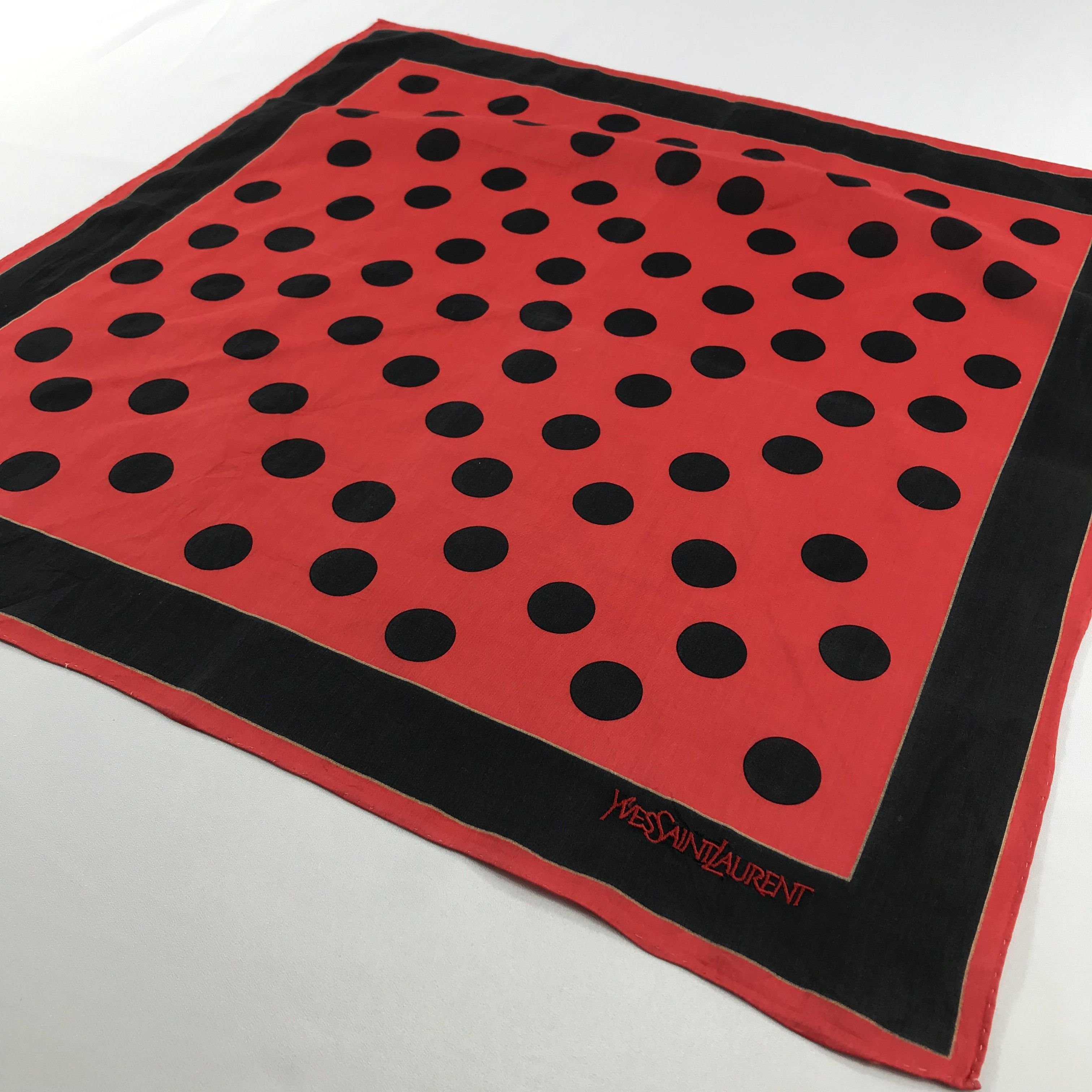 Vintage × Yves Saint Laurent Yves Saint Laurent Bandana / Handkerchief/Neckerchief -S2329 Size ONE SIZE - 2 Thumbnail