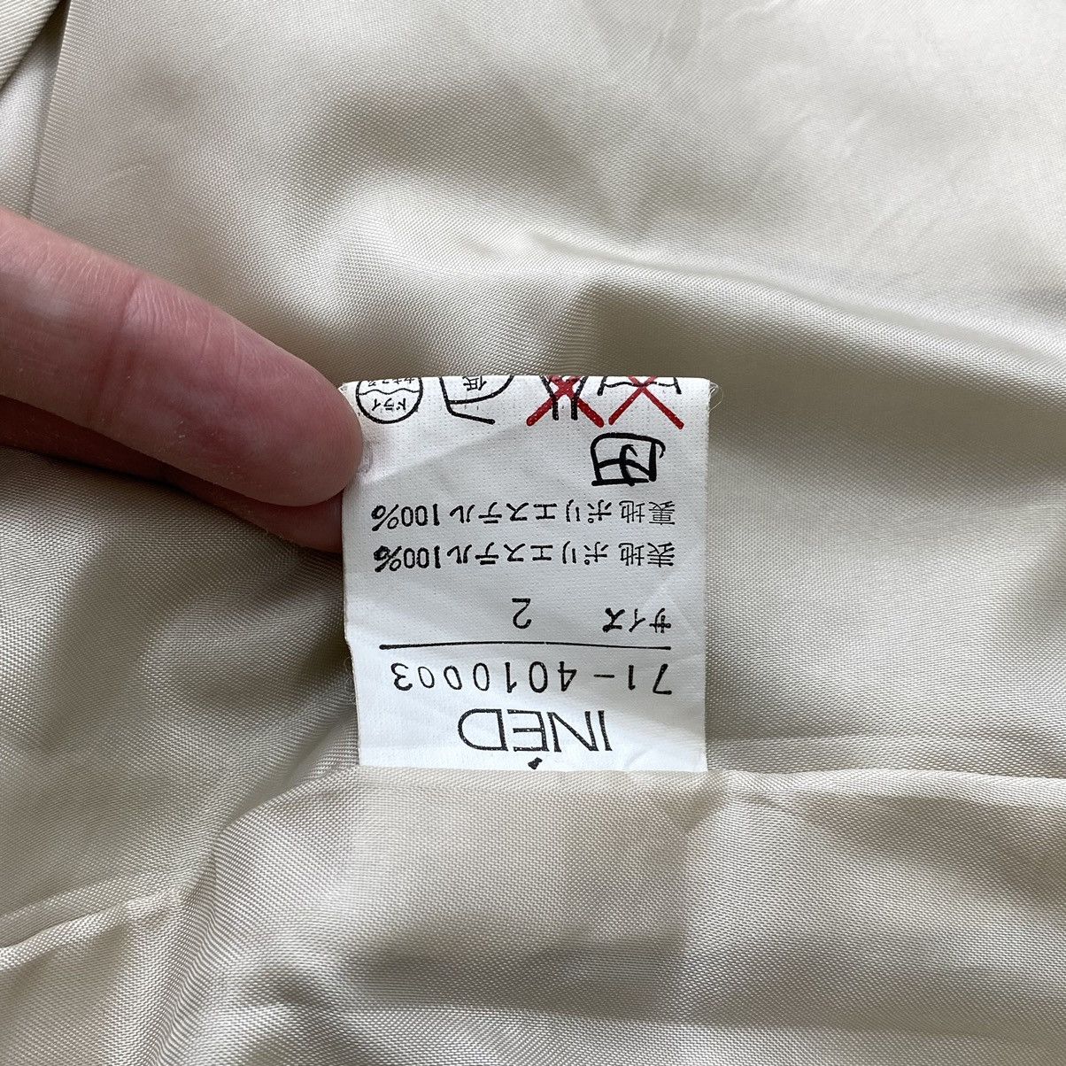 Yohji Yamamoto Vintage INED by YOHJI YAMAMOTO Japanese Brand Plain Cream Size L / US 10 / IT 46 - 4 Thumbnail