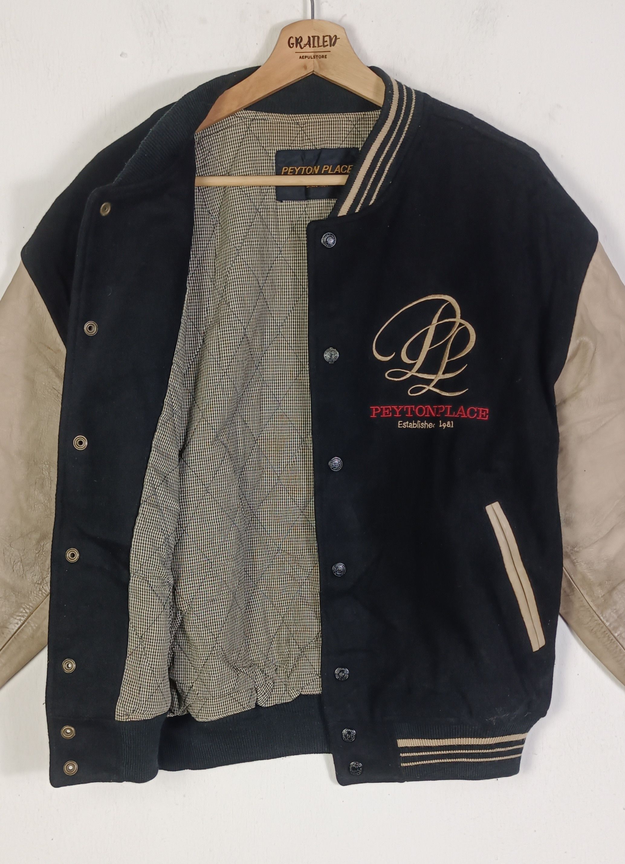 PPFM Vintage Peyton Place Race Varsity Jacket Size US XL / EU 56 / 4 - 6 Thumbnail