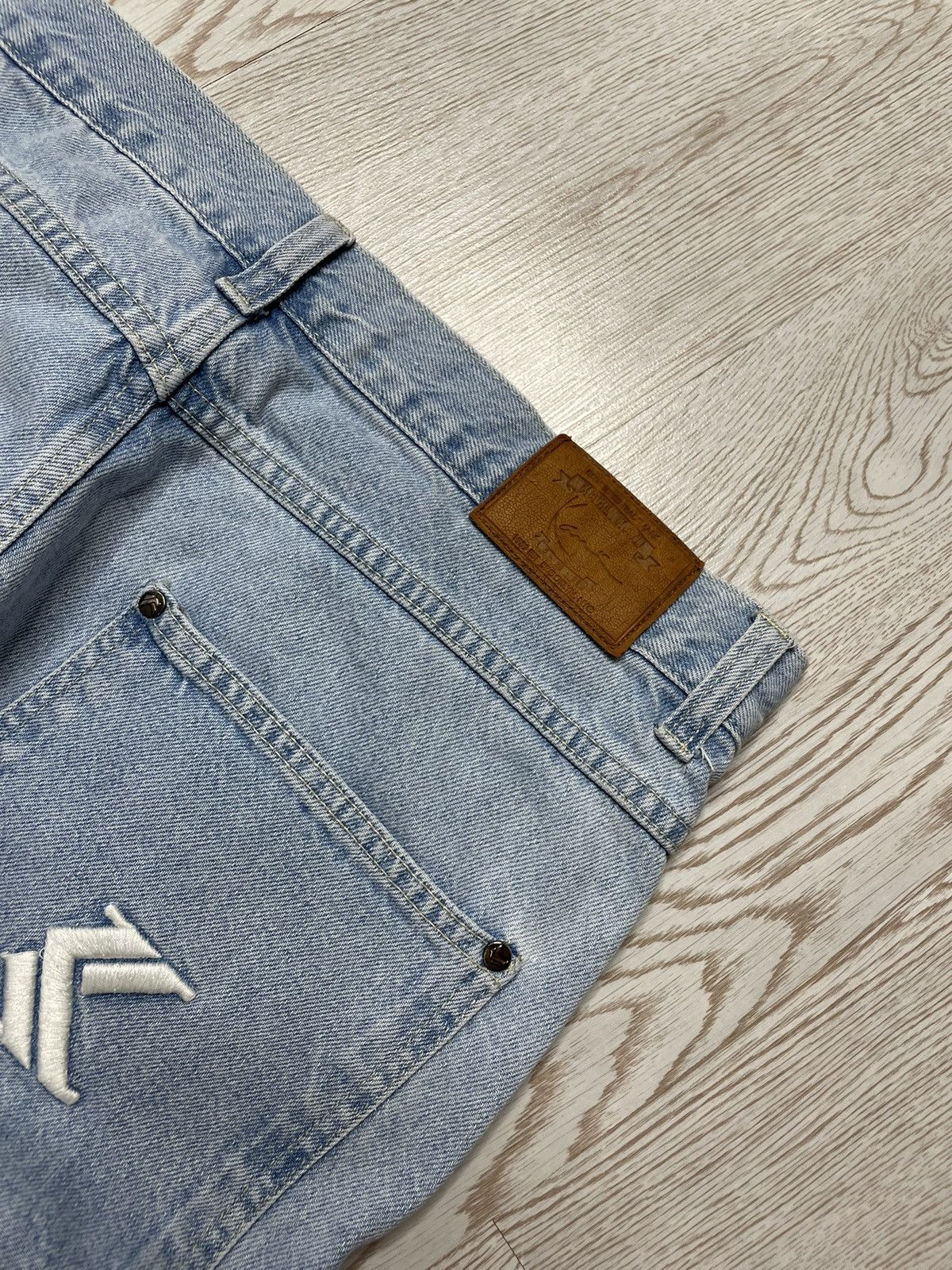 Japanese Brand × Karl Kani Karl Kani Hip Hop denim jeans joggers embroidered logo Size US 34 / EU 50 - 10 Thumbnail