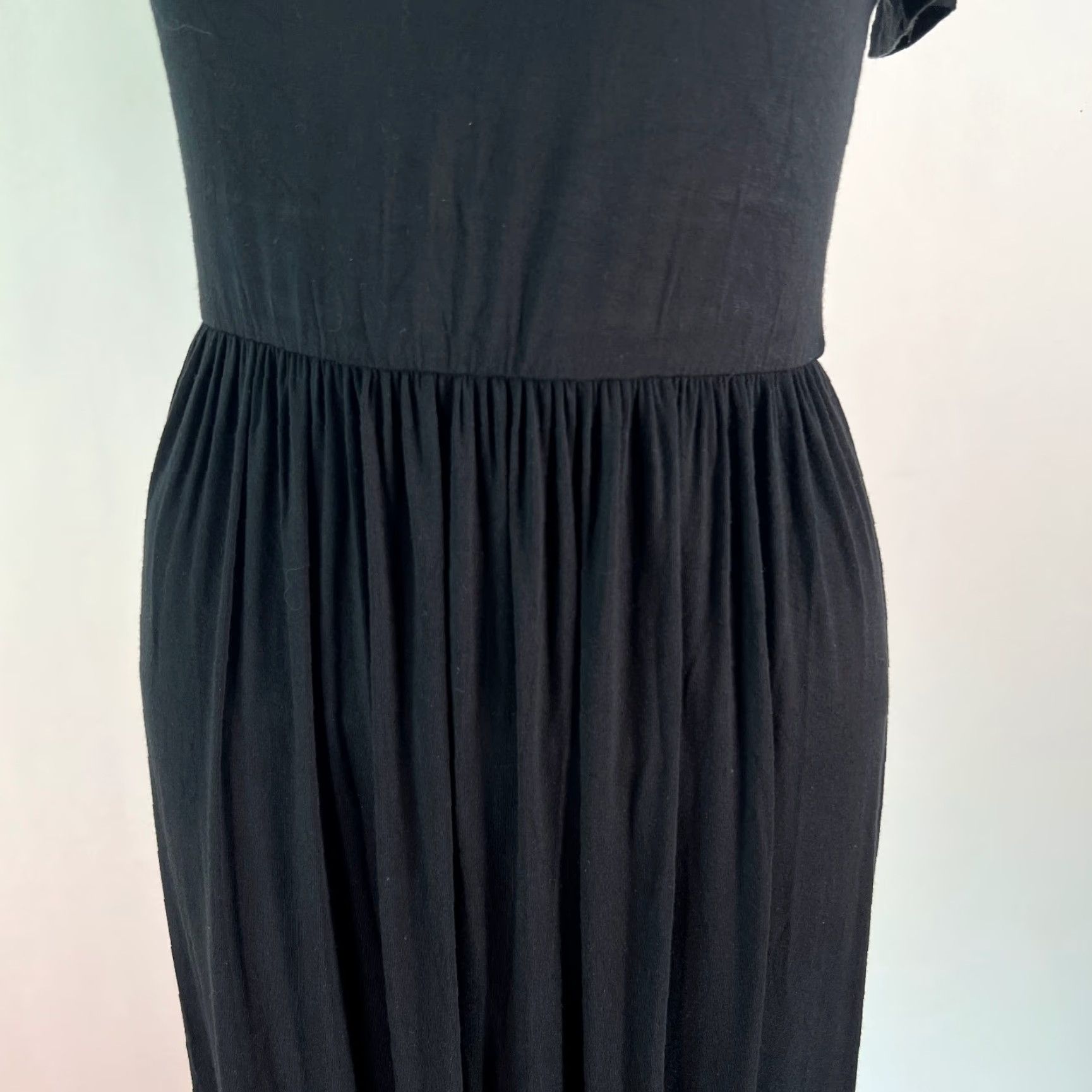 Essentials Amazon Essentials Women's Short Sleeves Black Maxi Dress XS Size 26" / US 2 / IT 38 - 4 Thumbnail