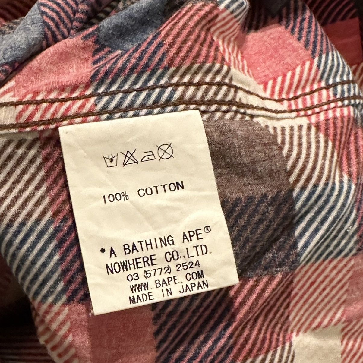 Bape Bape Check One Point Button Up S/S Shirt Size US M / EU 48-50 / 2 - 5 Thumbnail