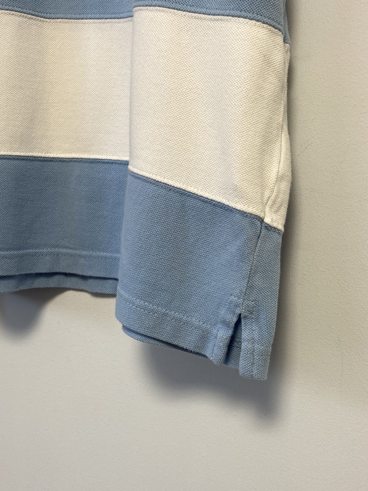 Fred Perry 💥Fred Perry Polo big white with a blue stripe Size US XL / EU 56 / 4 - 7 Thumbnail