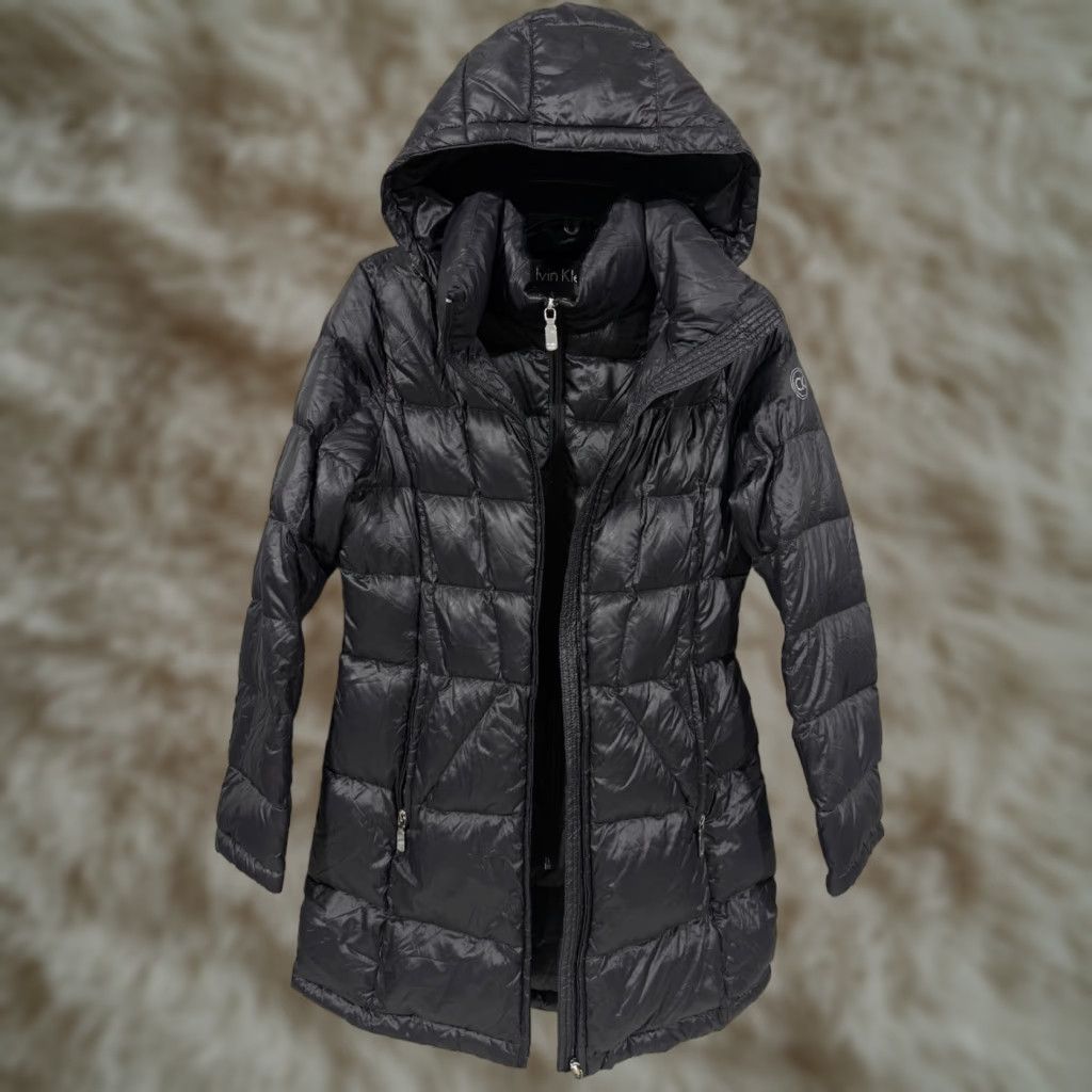 Calvin Klein Calvin Klein Long Down Parka Coat Women S Black Hooded Size S Size S / US 4 / IT 40 - 1 Thumbnail