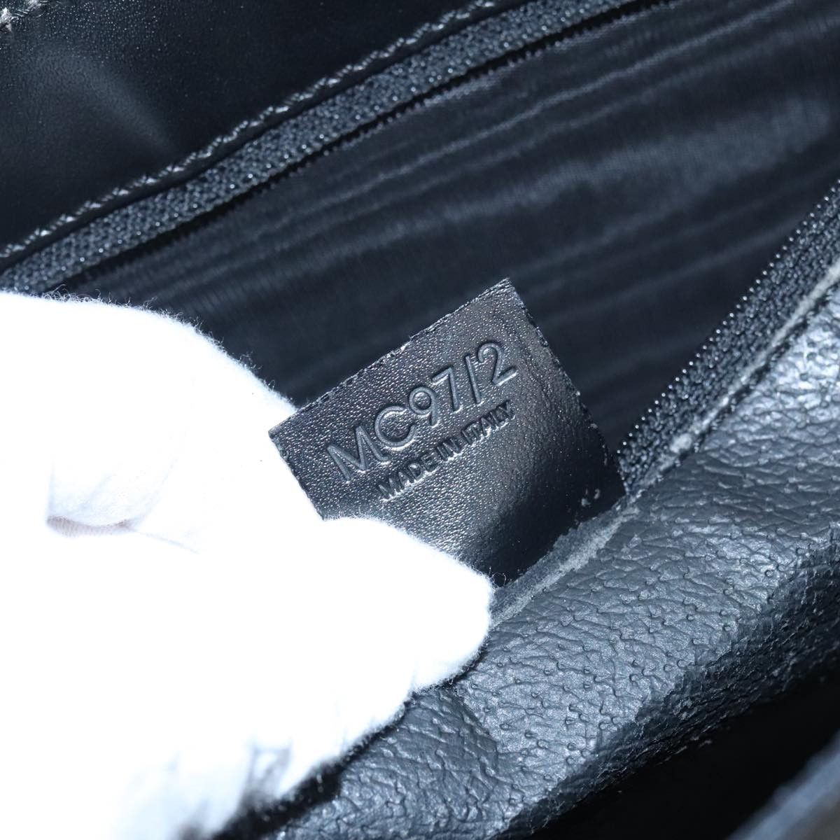 Celine CELINE Macadam Canvas Shoulder Bag Pvc Leather Black Gold Size ONE SIZE - 12 Thumbnail