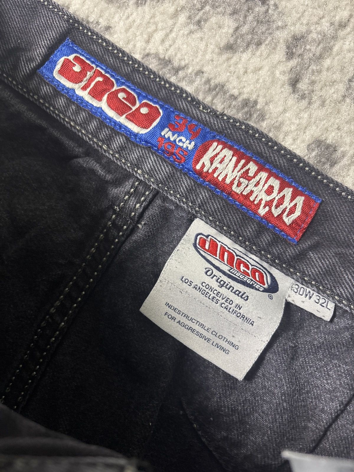 JNCO JNCO 34 INCH KANGAROO BLACK DENIM Size US 30 / EU 46 - 3 Thumbnail