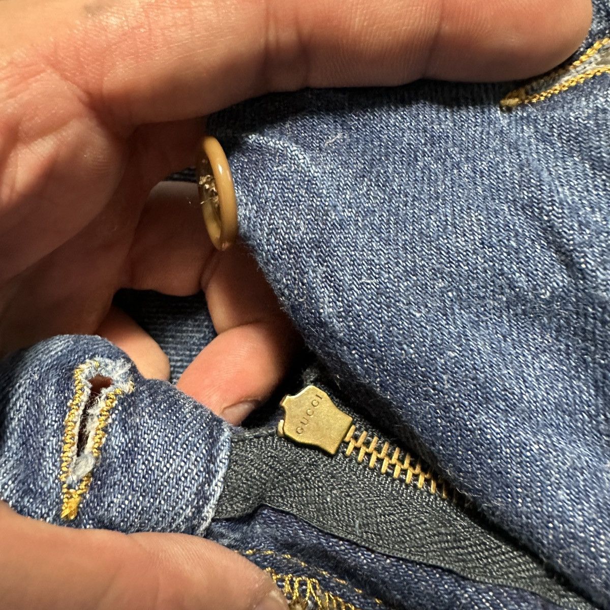 Gucci Gucci Logo Emboidered blue Jeans Size US 36 / EU 52 - 13 Thumbnail