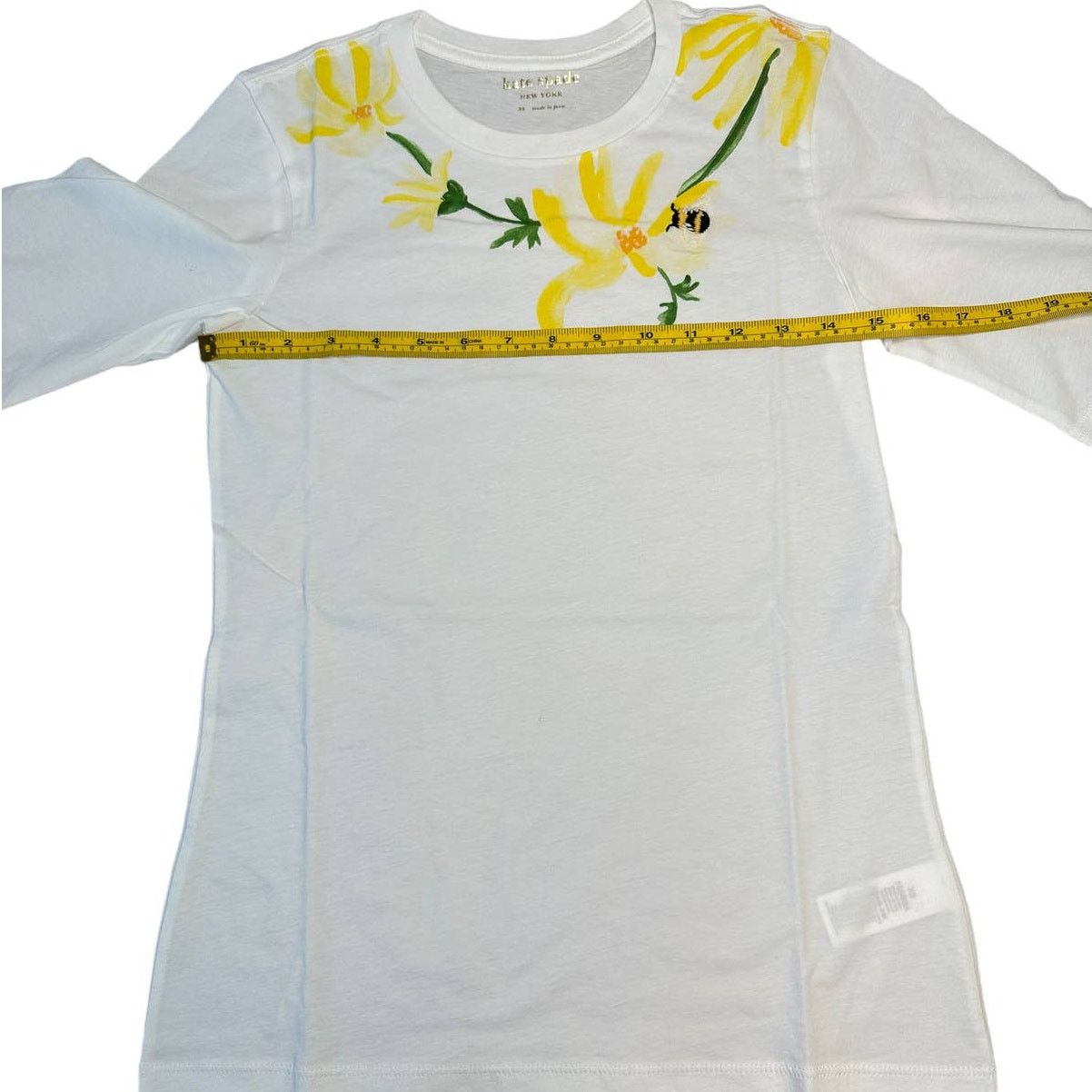 Kate Spade Kate Spade Busy Bee Casual Tee XS in Fresh White Size XS / US 0-2 / IT 36-38 - 5 Thumbnail
